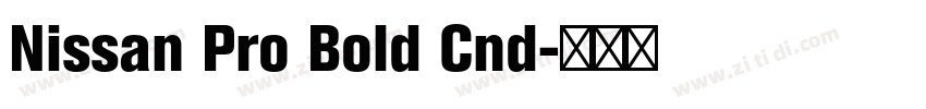 Nissan Pro Bold Cnd字体转换 Nissan Pro Bold Cnd字体转换